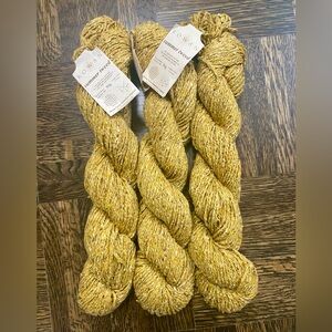 3 skeins of Rowan summer tweed yarn
